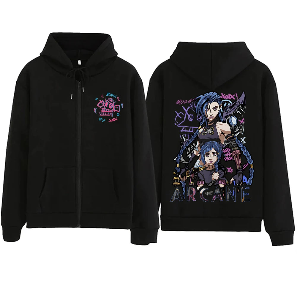 Arcane-Jinx Hoodie-League Of Legends