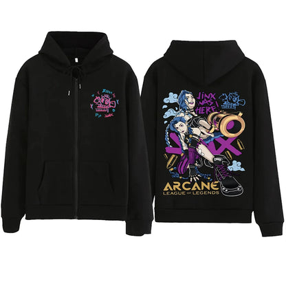 Arcane-Jinx Hoodie-League Of Legends