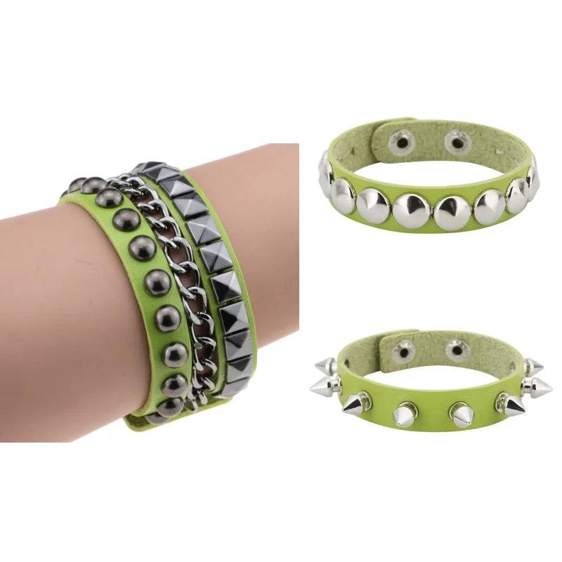 New 3PC Punk Bracelets