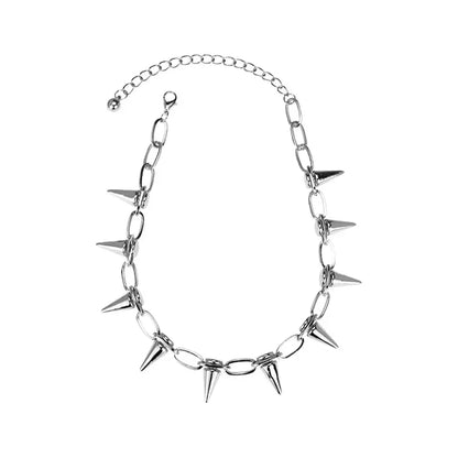 Punk spike chain Choker