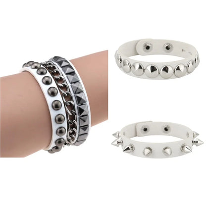 New 3PC Punk Bracelets