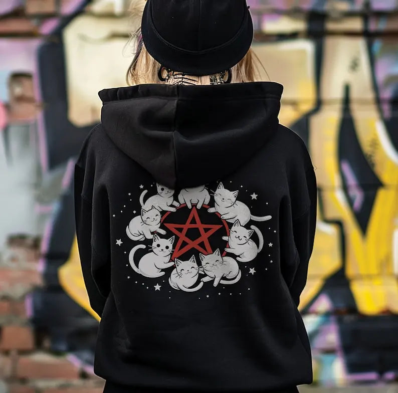 Kawaii Hex Cat Hoodie