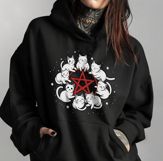 Kawaii Hex Cat Hoodie