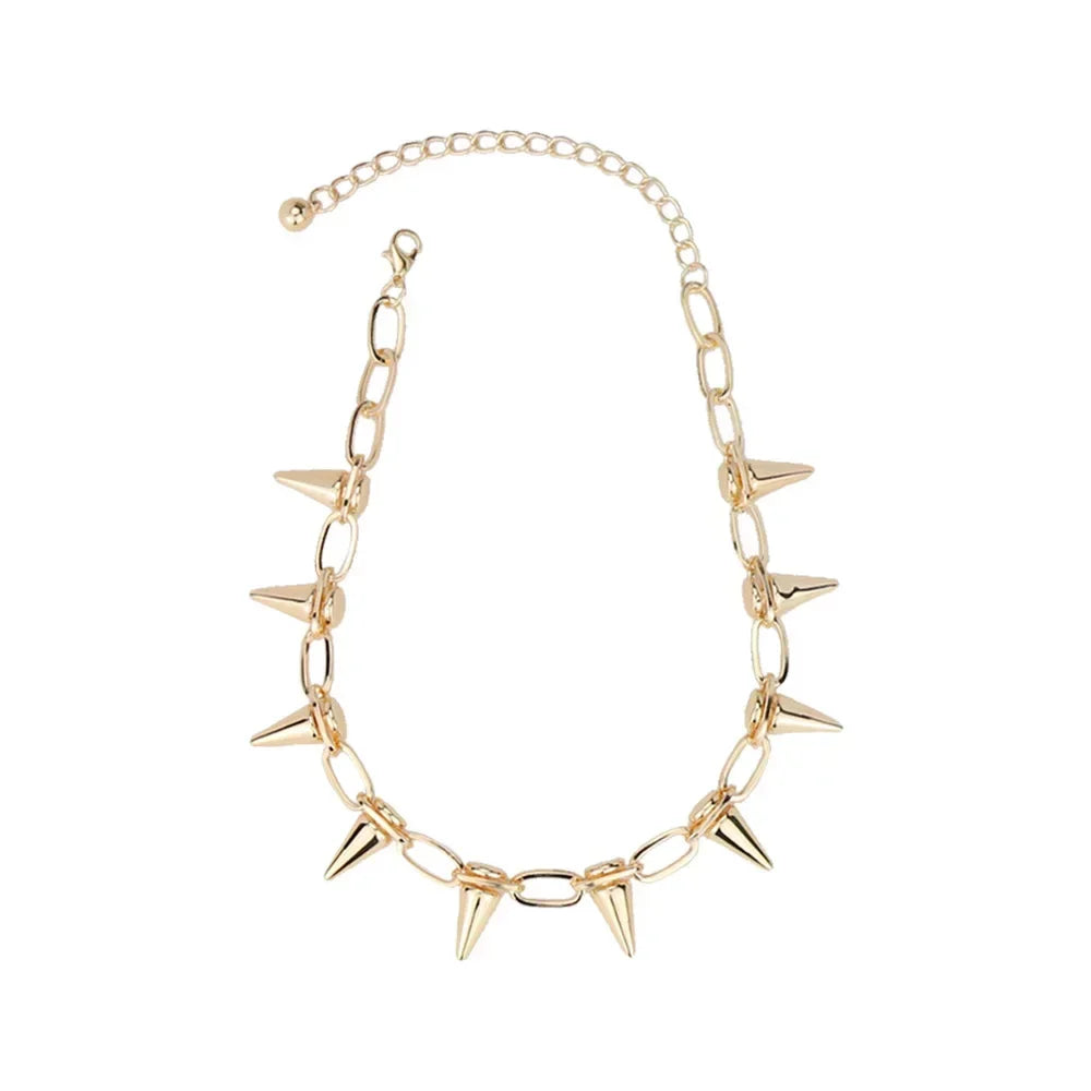 Punk spike chain Choker